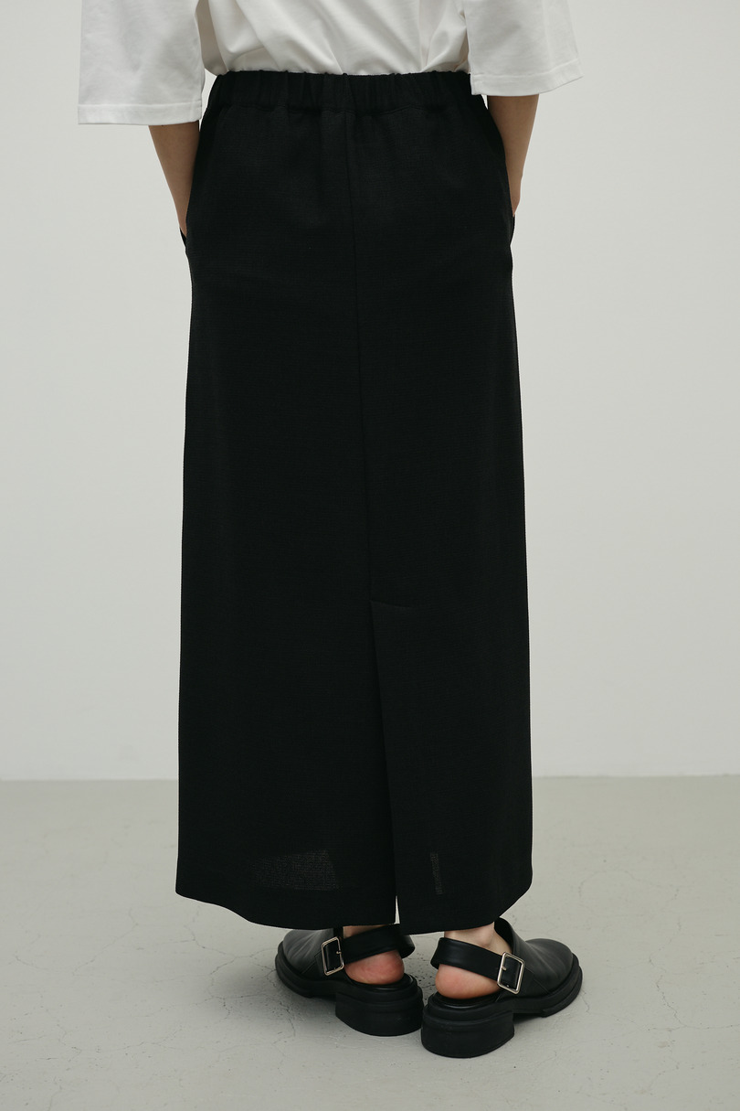 リネンライクストレートスカート 詳細画像 BLK 7
