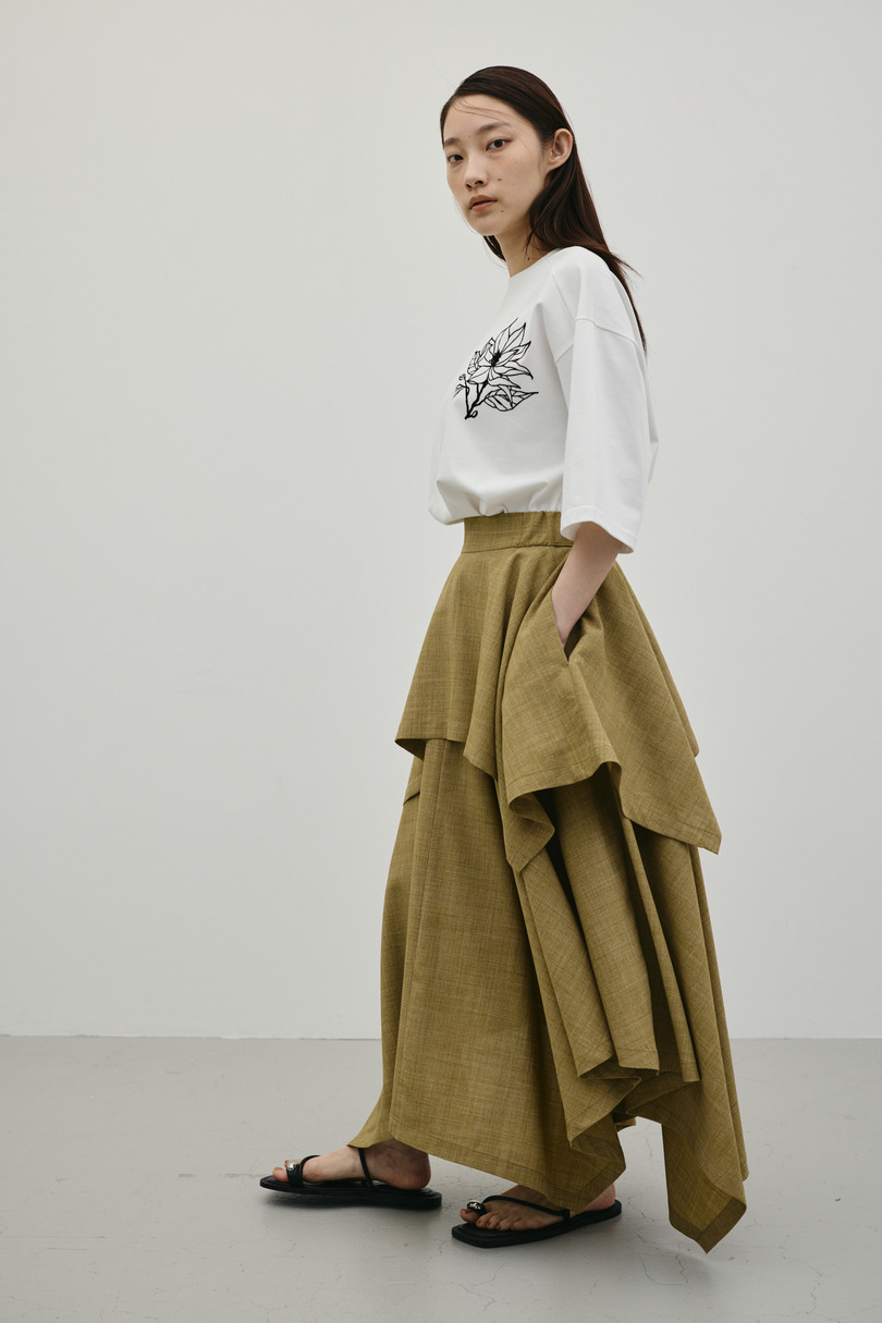 レイヤードフレアスカート 詳細画像 BEG 3