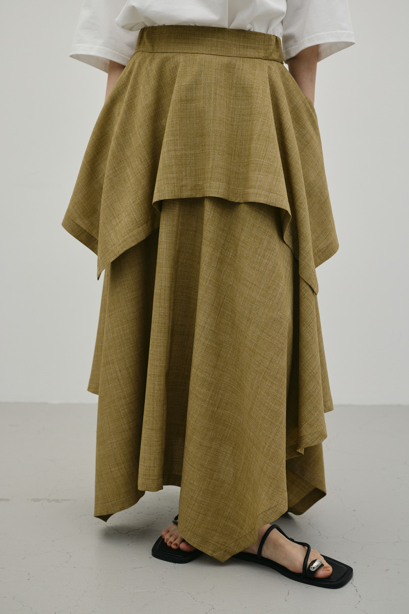 レイヤードフレアスカート 詳細画像 BEG 4