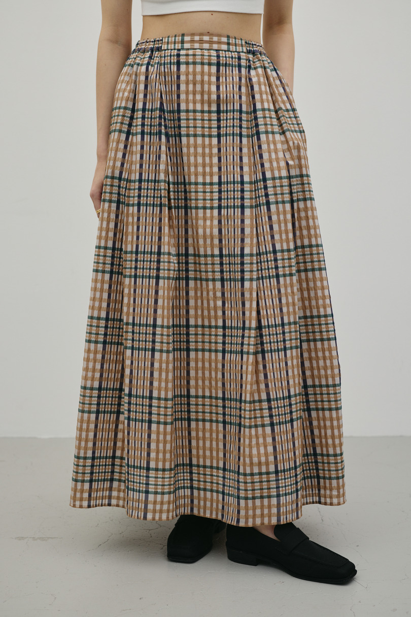 シアーチェックスカート 詳細画像 柄BEG 2