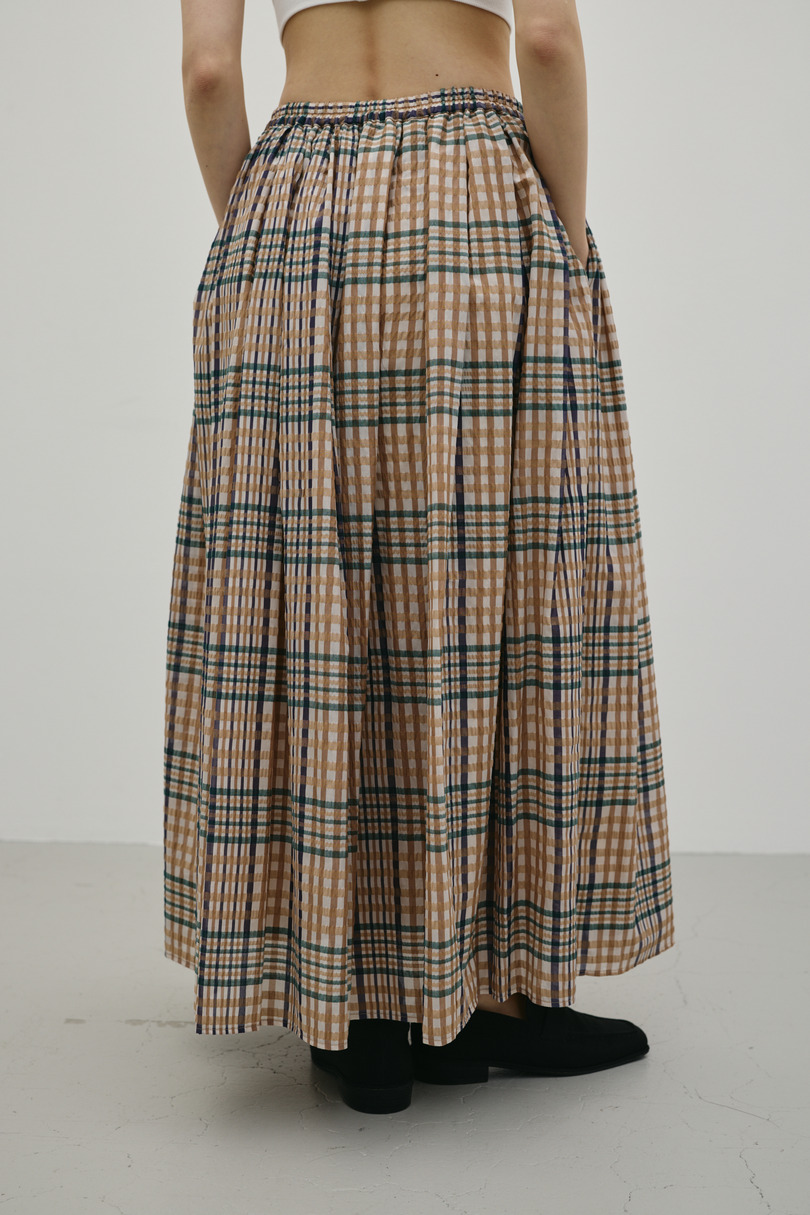 シアーチェックスカート 詳細画像 柄BEG 3