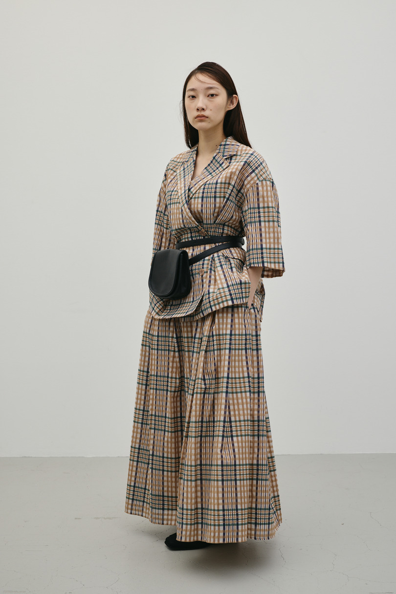 シアーチェックスカート 詳細画像 柄BEG 5