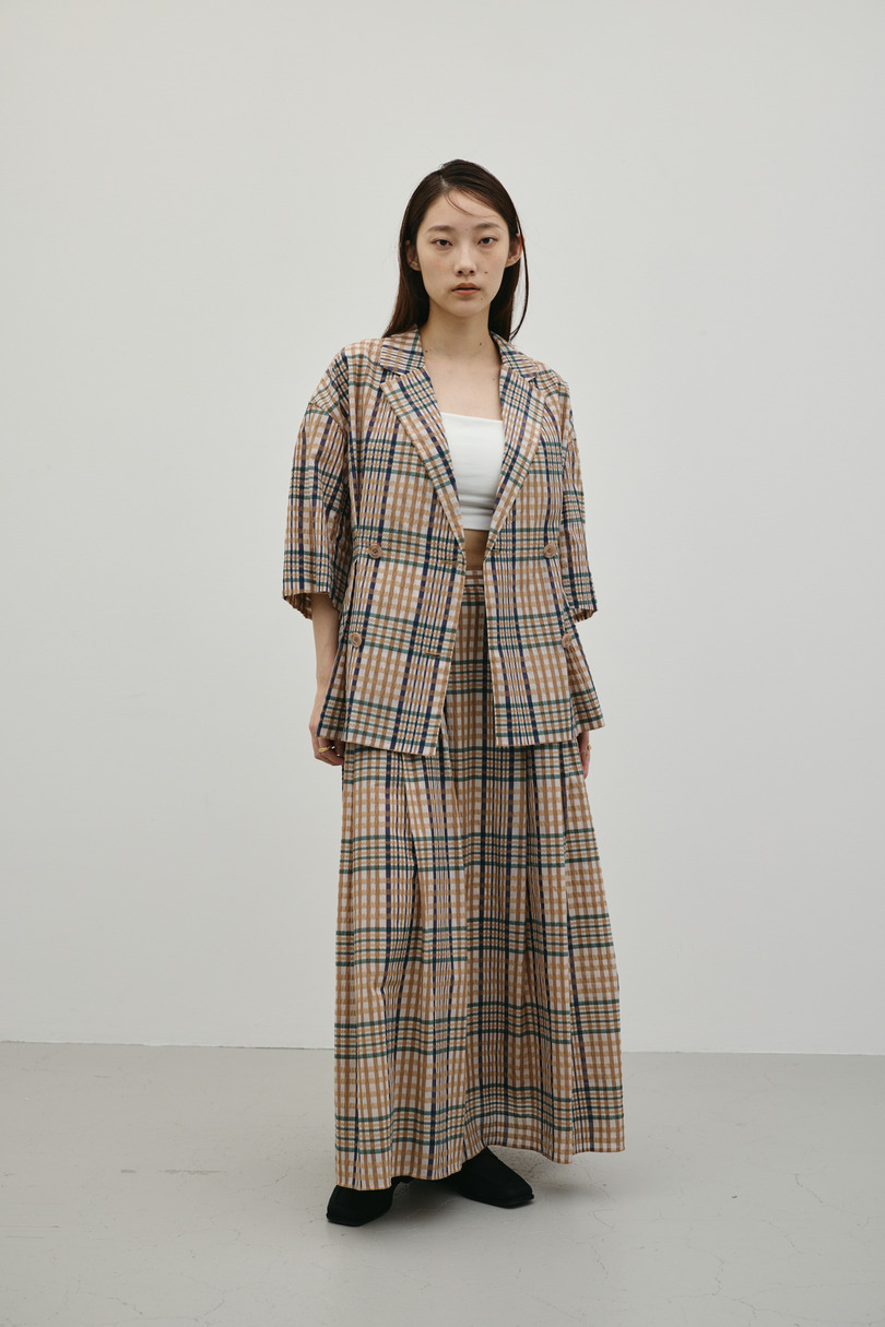 シアーチェックスカート 詳細画像 柄BEG 7