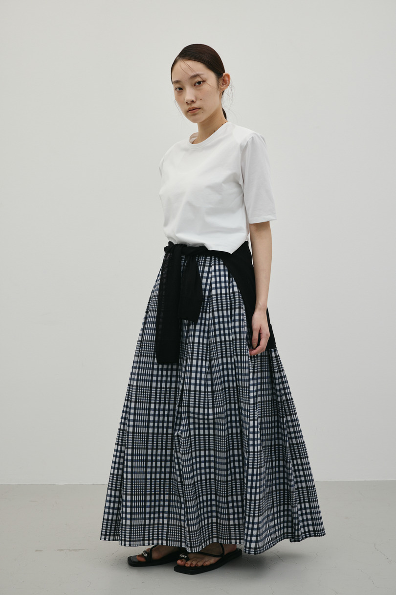 シアーチェックスカート