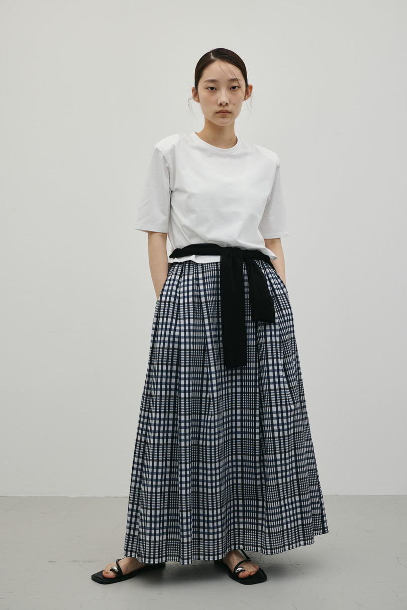 シアーチェックスカート 詳細画像 柄NVY 2
