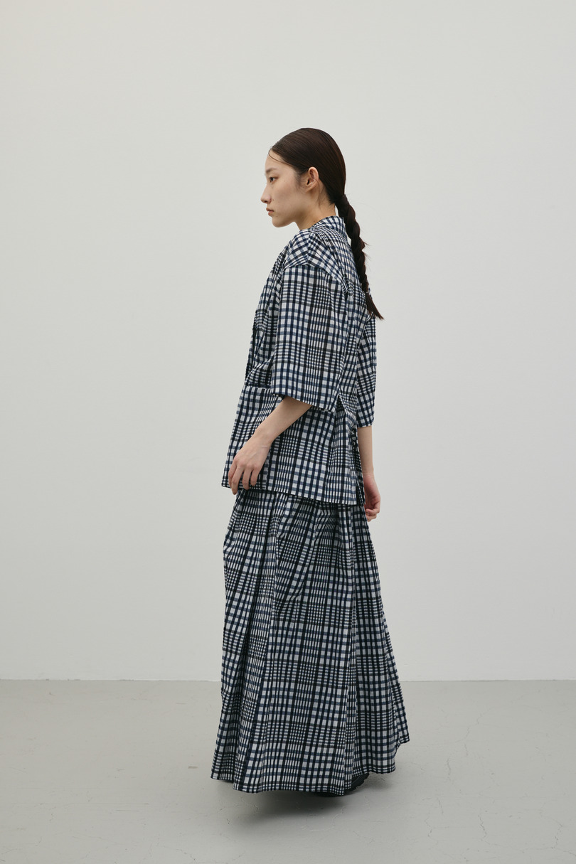 シアーチェックスカート 詳細画像 柄NVY 4