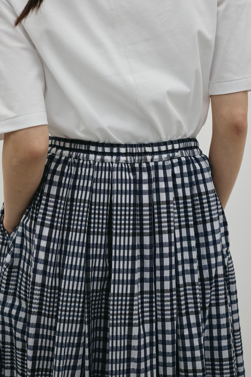 シアーチェックスカート 詳細画像 柄NVY 8