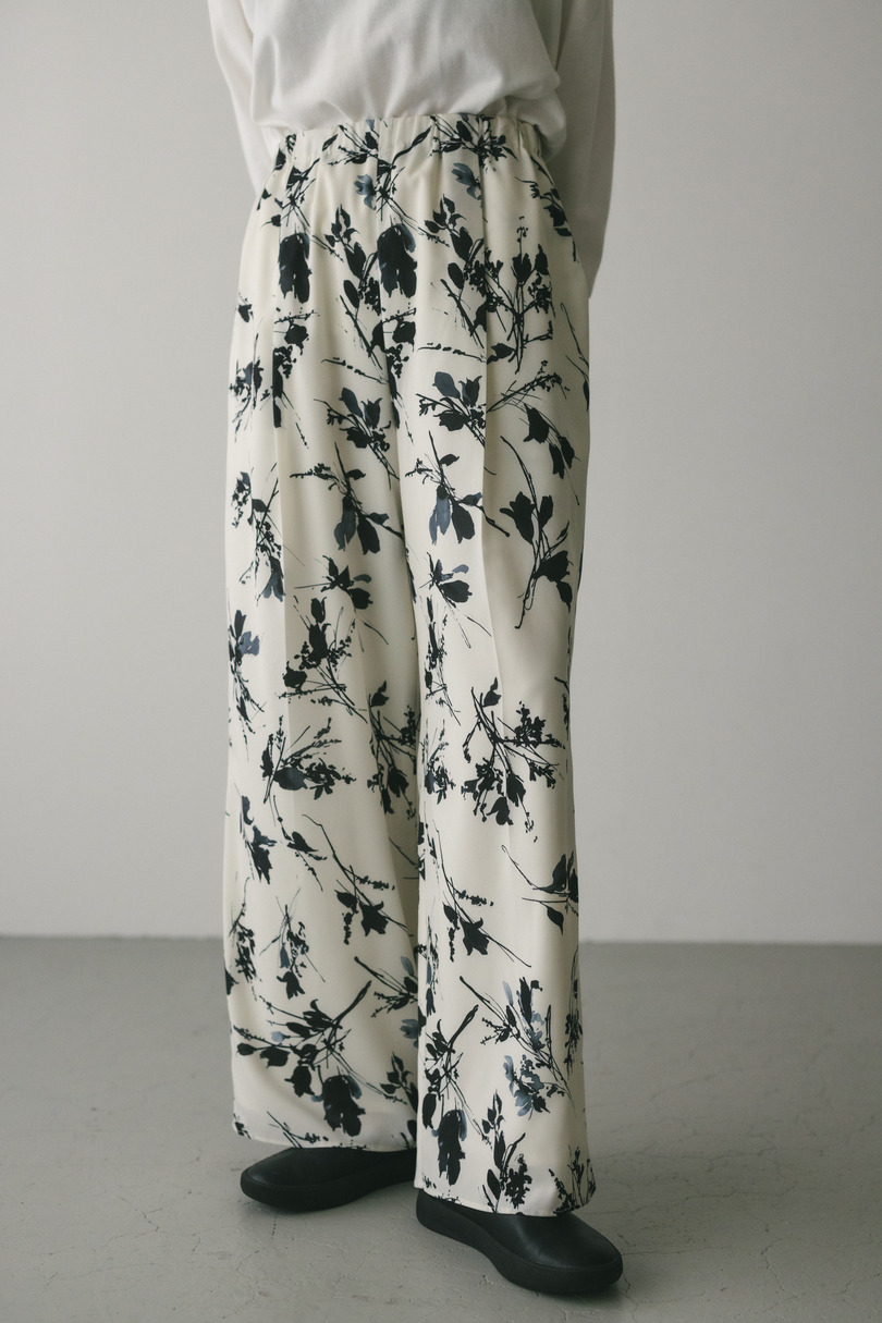 フラワープリントリラックスパンツ 詳細画像 WHT 3