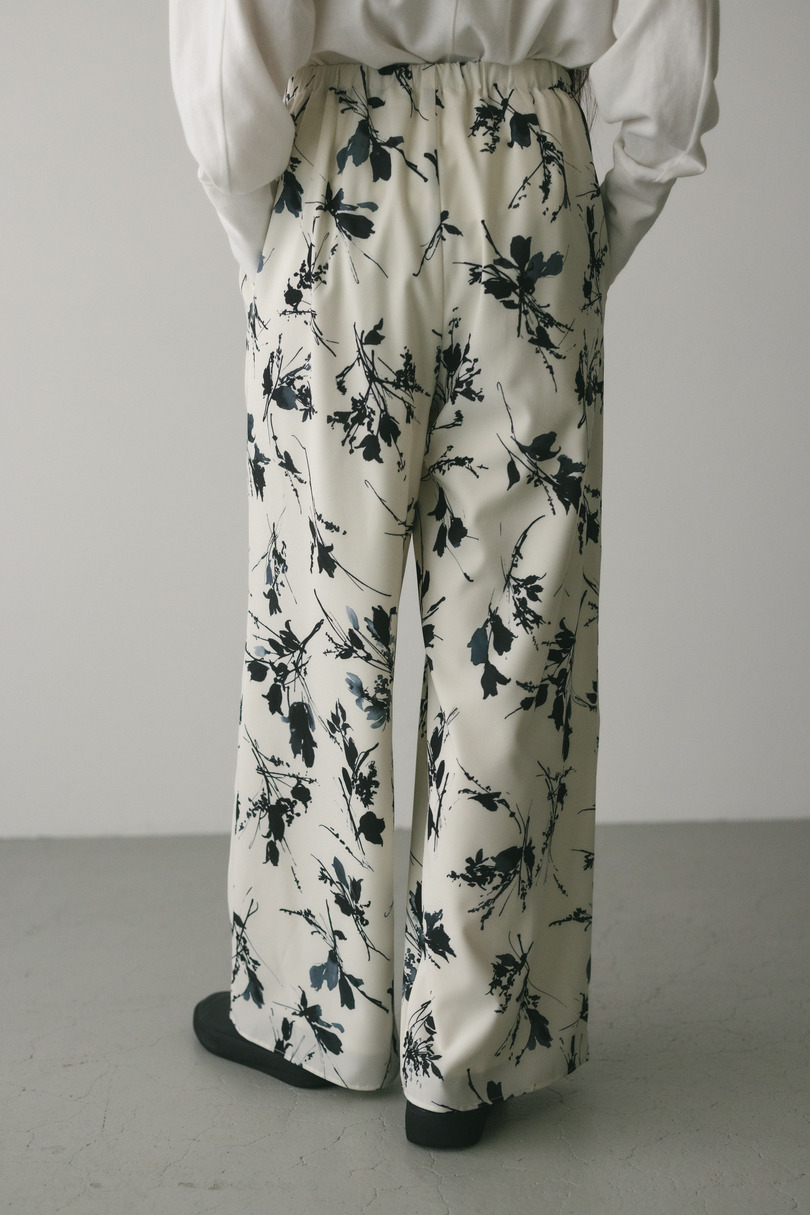 フラワープリントリラックスパンツ 詳細画像 WHT 7