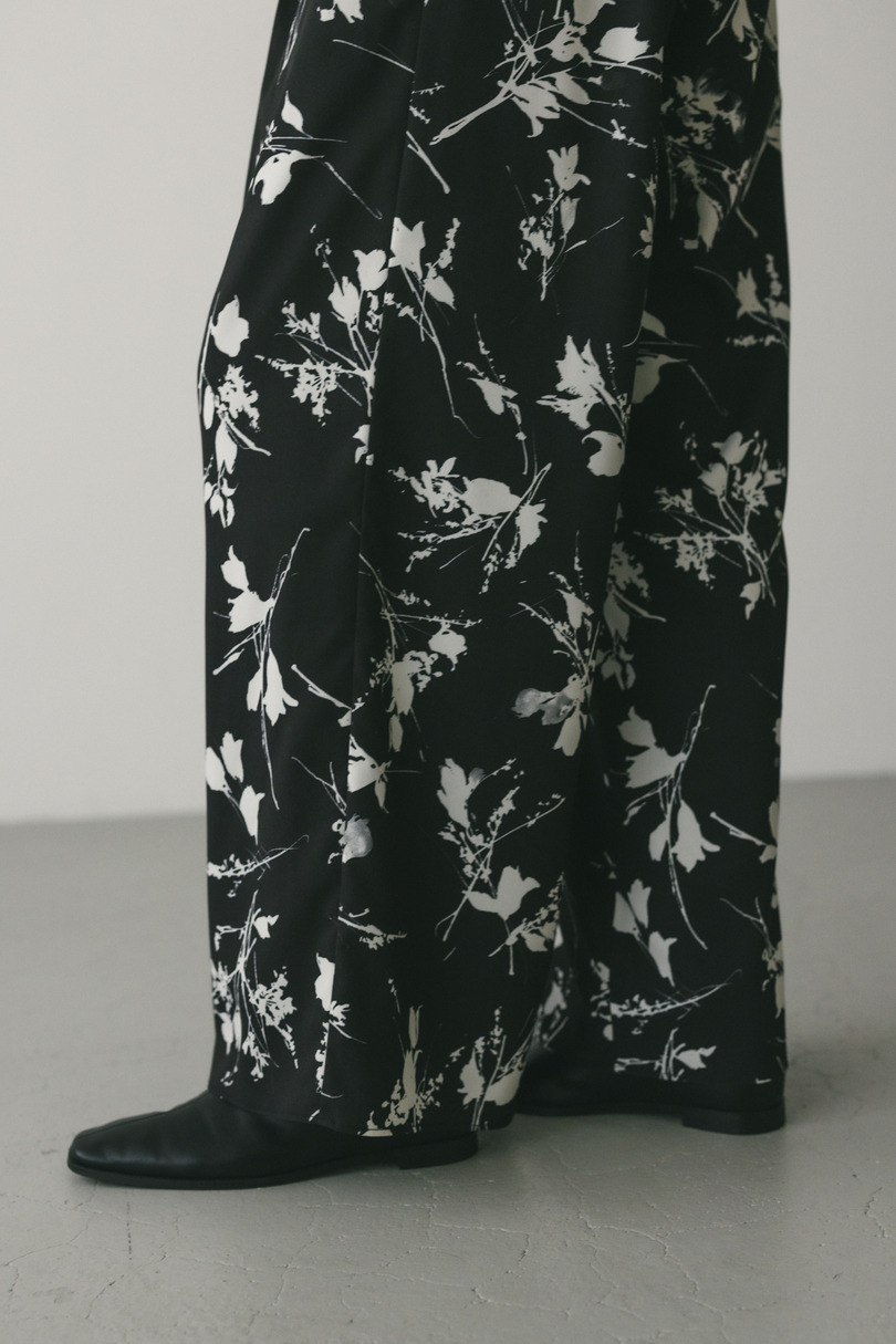 フラワープリントリラックスパンツ 詳細画像 BLK 6