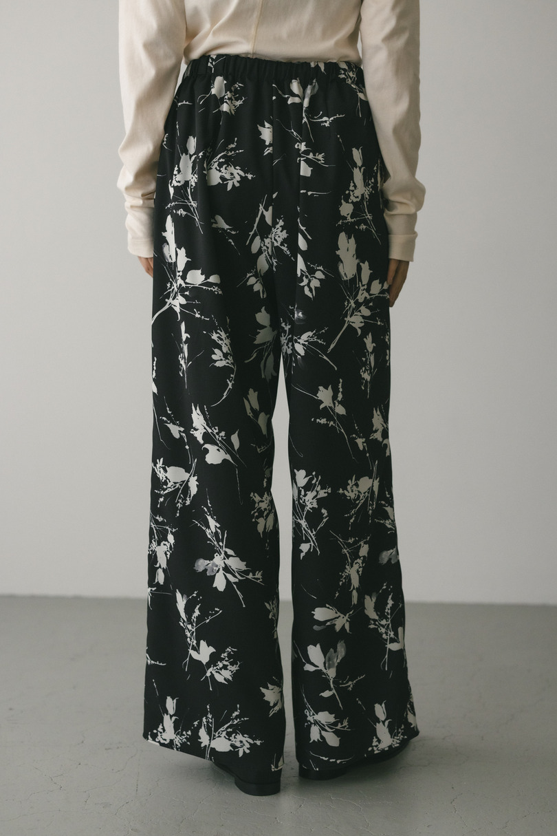 フラワープリントリラックスパンツ 詳細画像 BLK 7