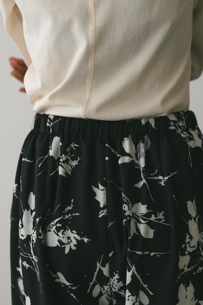 フラワープリントリラックスパンツ 詳細画像 BLK 8