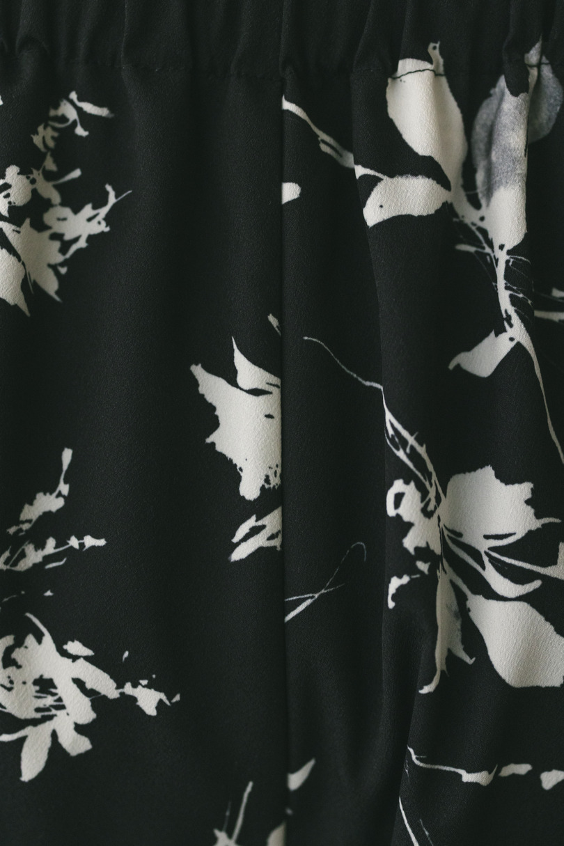フラワープリントリラックスパンツ 詳細画像 BLK 9