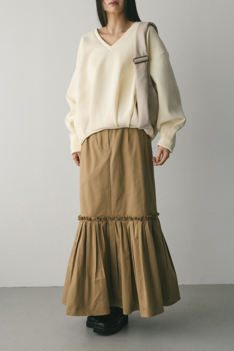 ヘムギャザーチノスカート 詳細画像 BEG 2