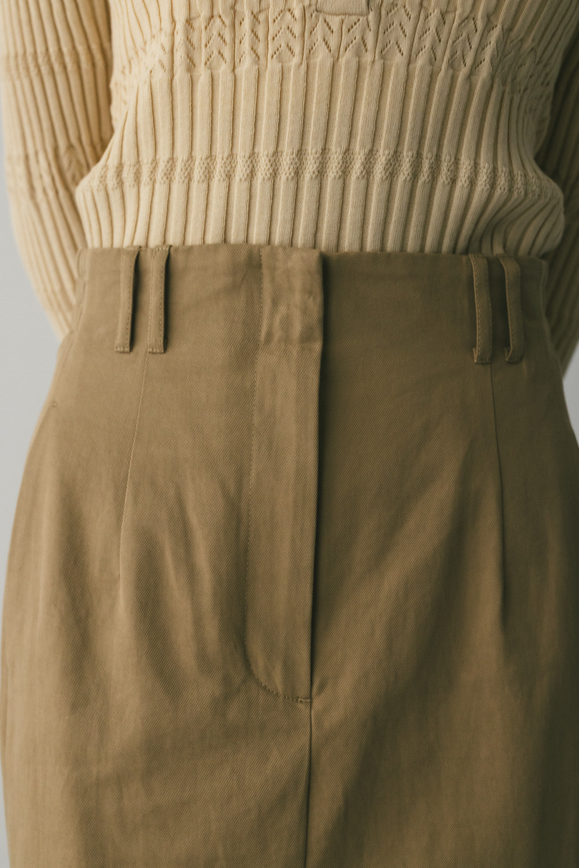 ヘムギャザーチノスカート 詳細画像 BEG 4