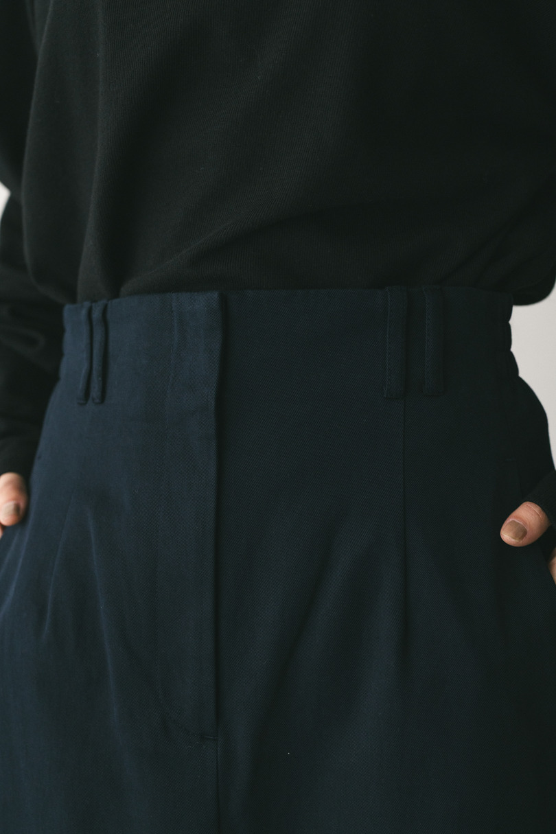 ヘムギャザーチノスカート 詳細画像 NVY 4