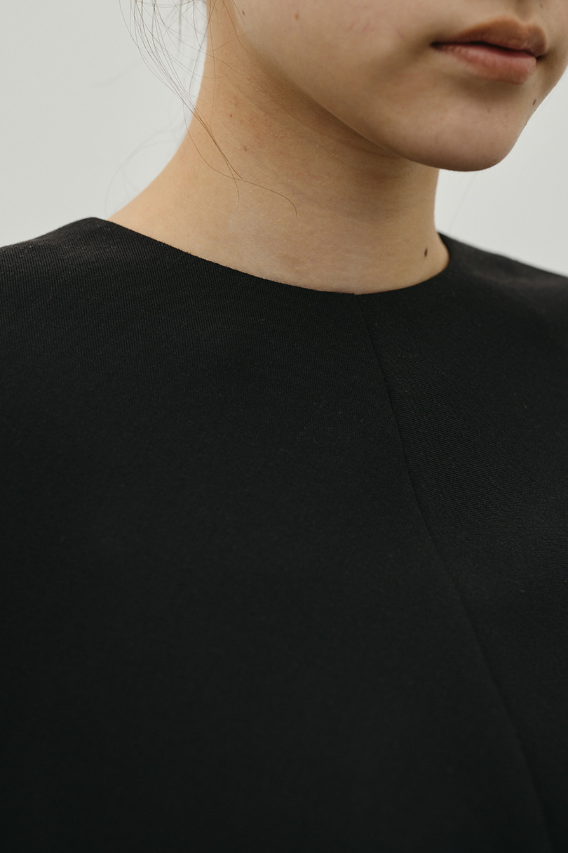 リネンミックスボクシーワンピース 詳細画像 BLK 11