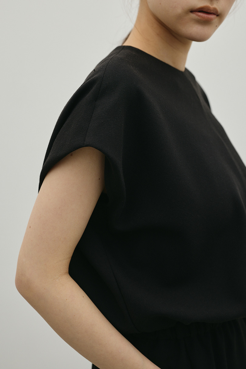 リネンミックスボクシーワンピース 詳細画像 BLK 12