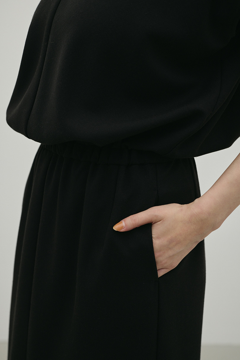 リネンミックスボクシーワンピース 詳細画像 BLK 13