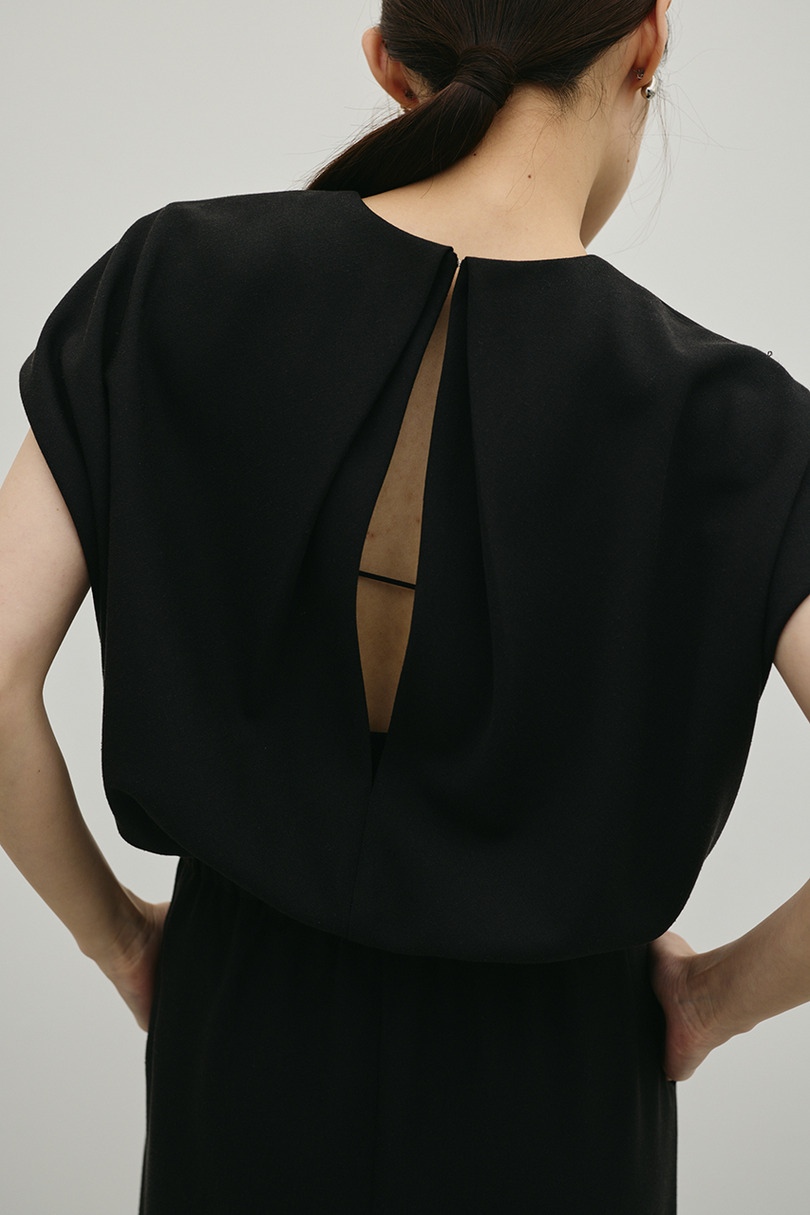 リネンミックスボクシーワンピース 詳細画像 BLK 16