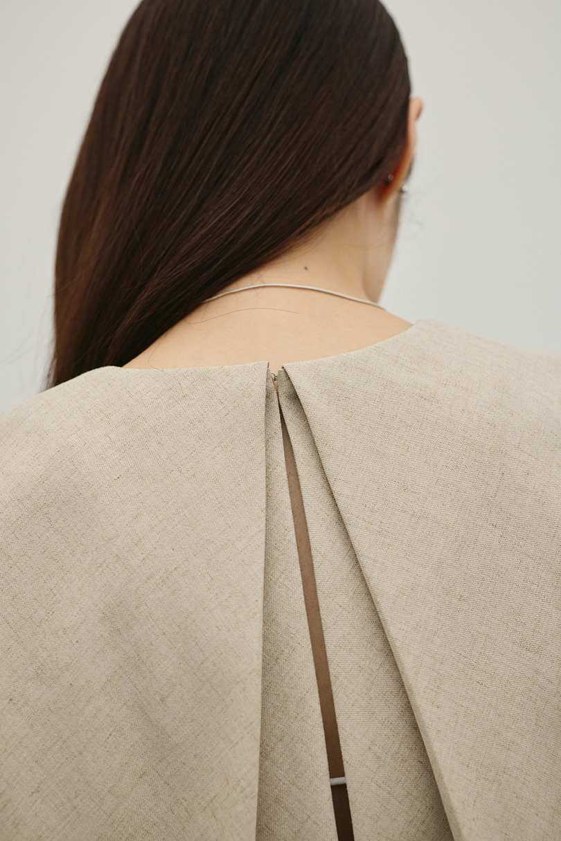 リネンミックスボクシーワンピース 詳細画像 BEG 15