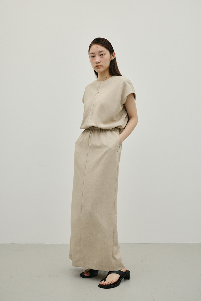 リネンミックスボクシーワンピース 詳細画像 BEG 2