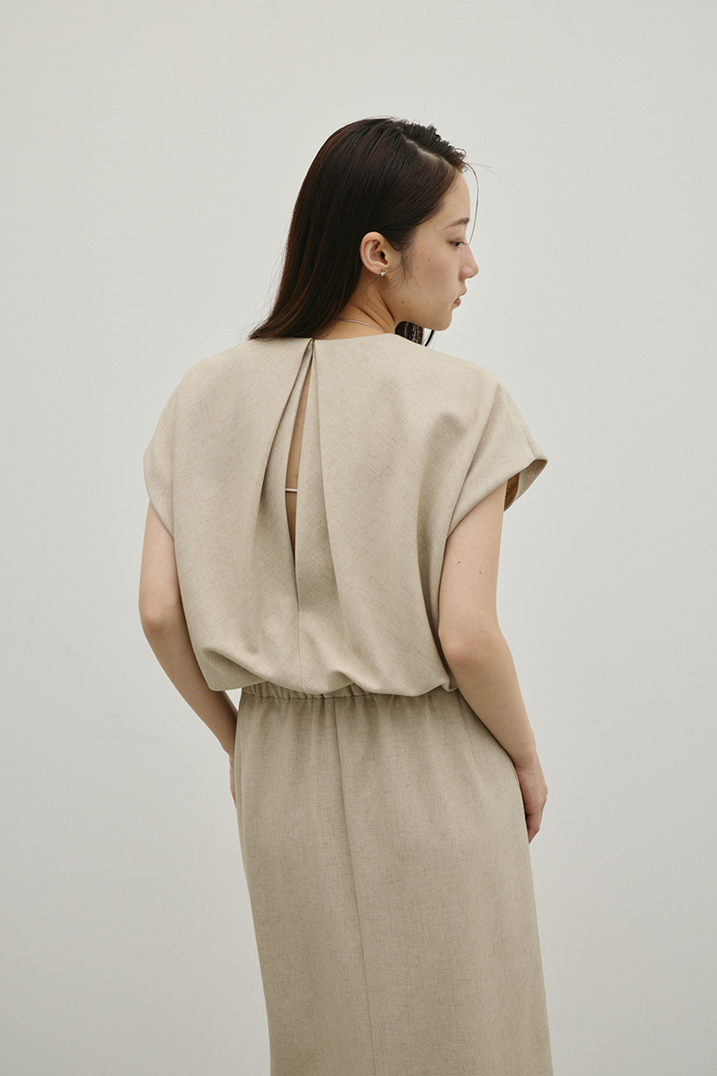 リネンミックスボクシーワンピース 詳細画像 BEG 9