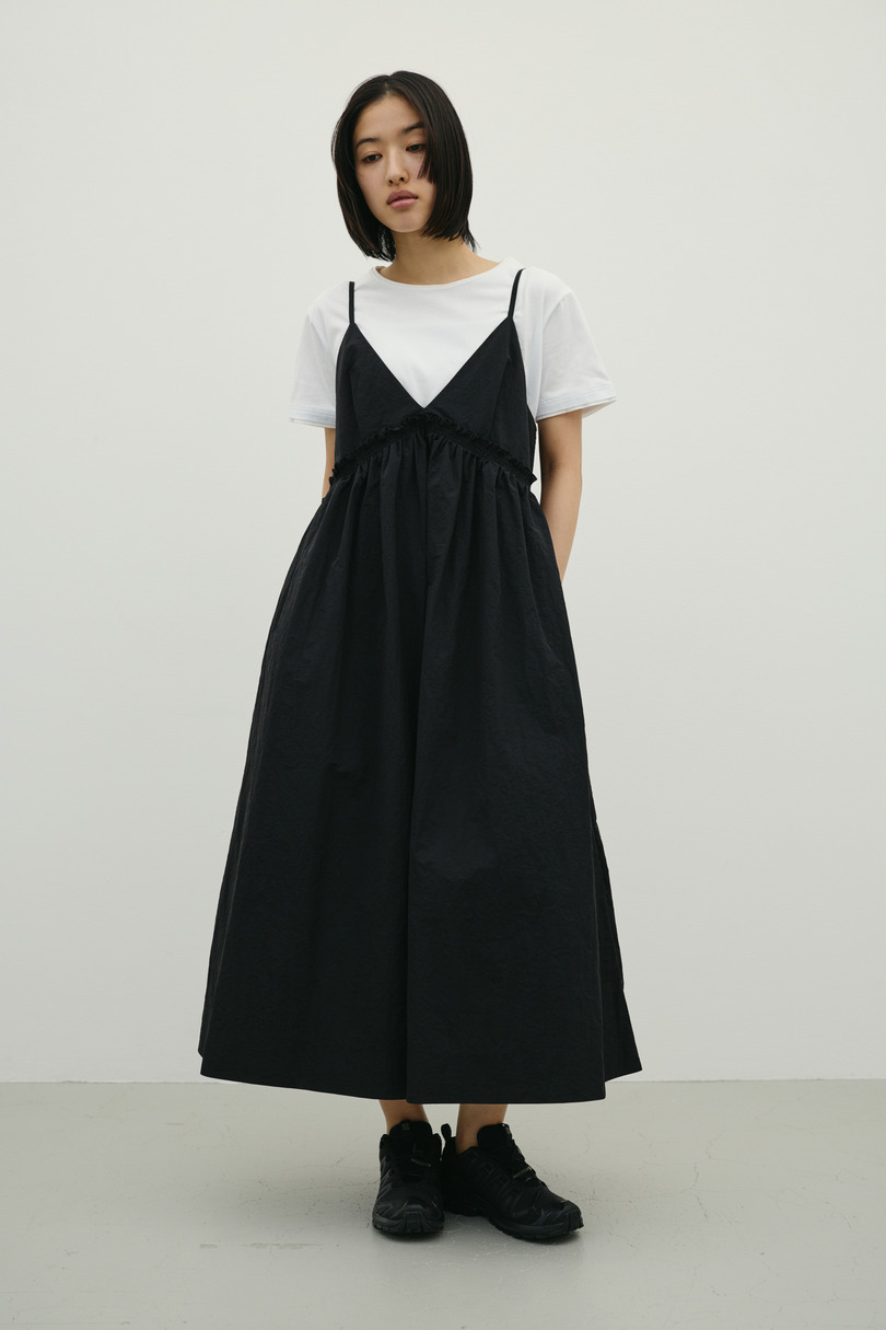 ギャザーVキャミワンピース