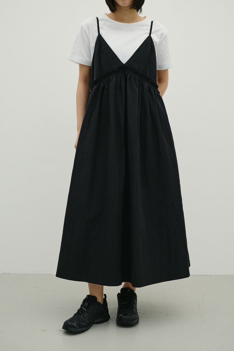 ギャザーVキャミワンピース 詳細画像 BLK 6