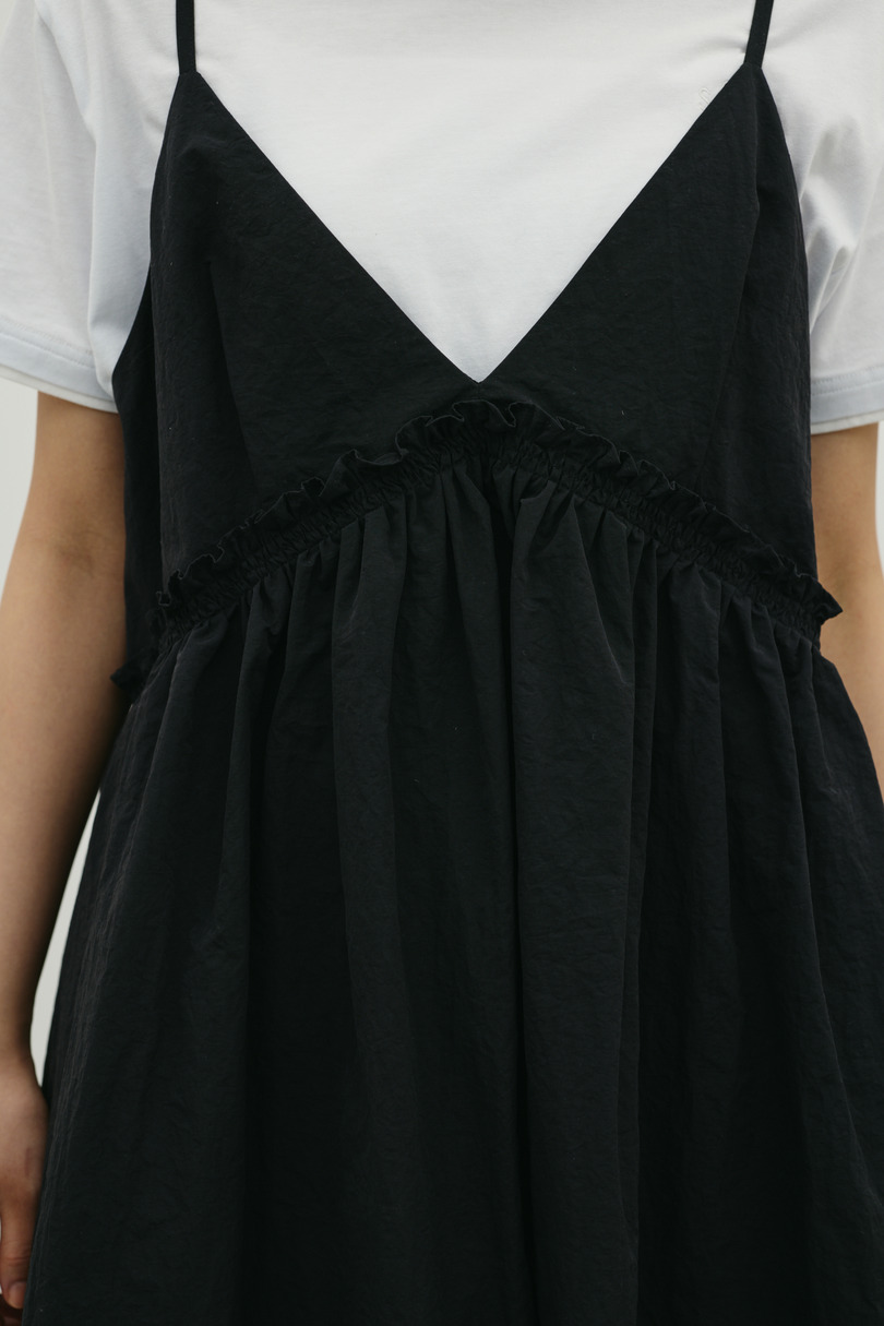 ギャザーVキャミワンピース 詳細画像 BLK 8