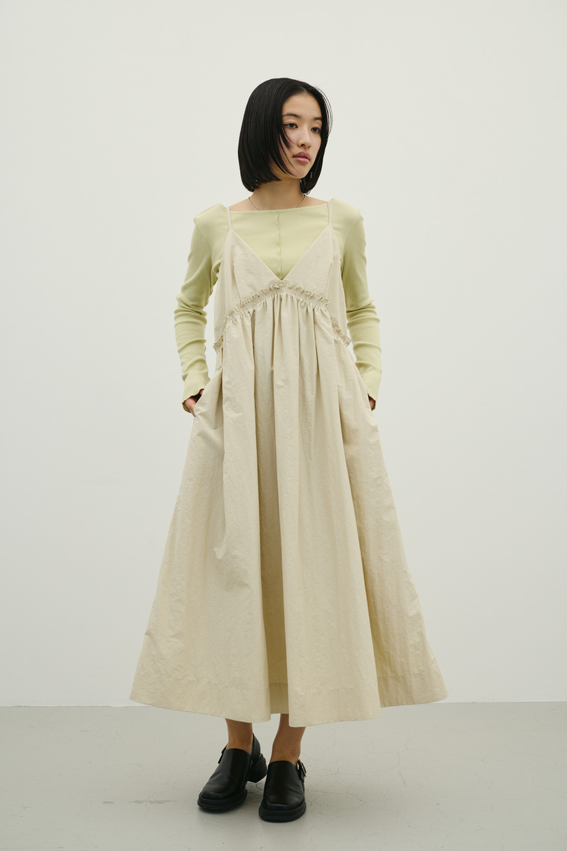 ギャザーVキャミワンピース 詳細画像 BEG 2