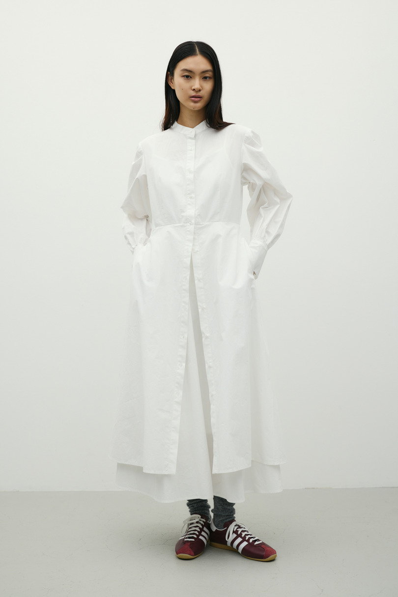 レイヤードシャツワンピース 詳細画像 WHT 2