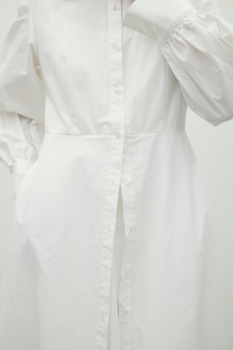 レイヤードシャツワンピース 詳細画像 WHT 8