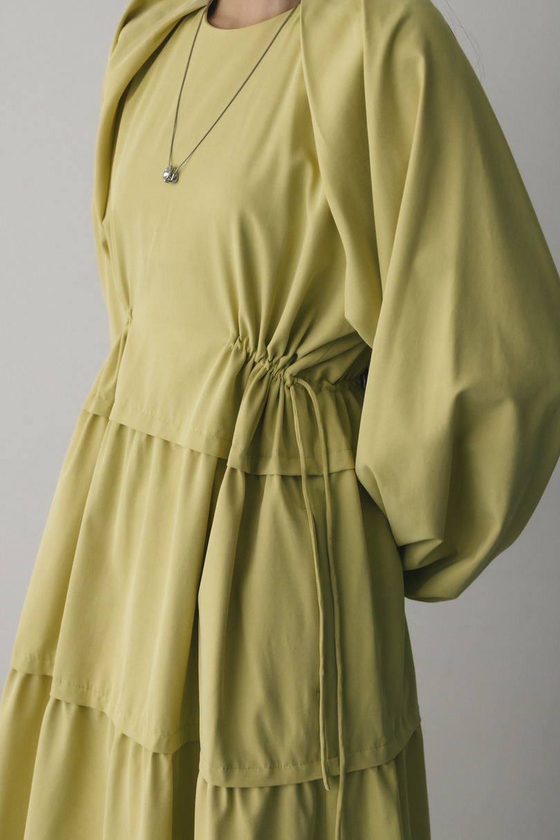 ウエストドロストティアードワンピース 詳細画像 YEL 3