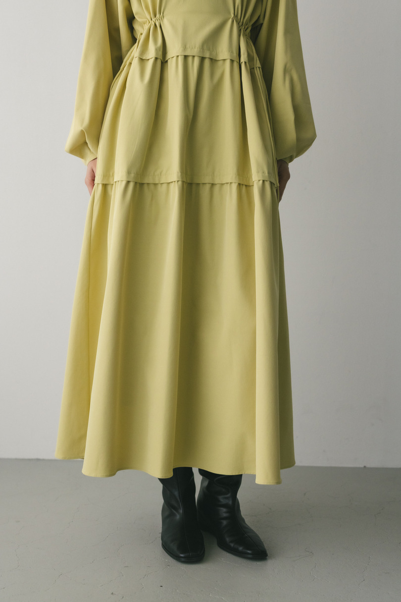 ウエストドロストティアードワンピース 詳細画像 YEL 6