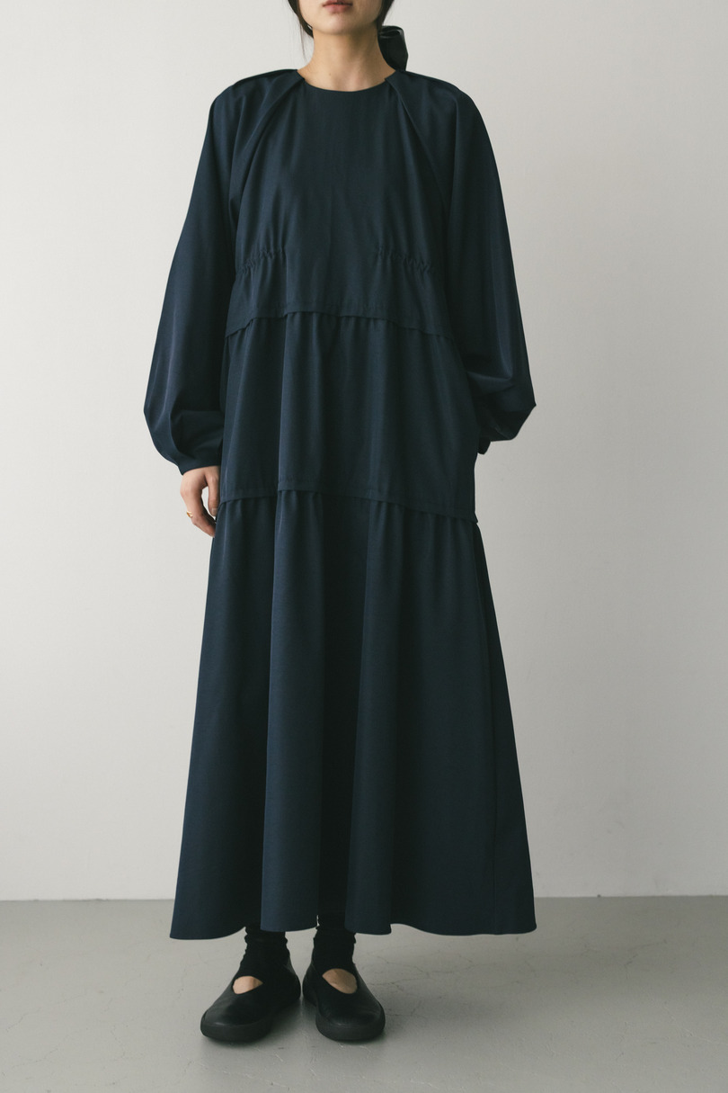 ウエストドロストティアードワンピース 詳細画像 NVY 2
