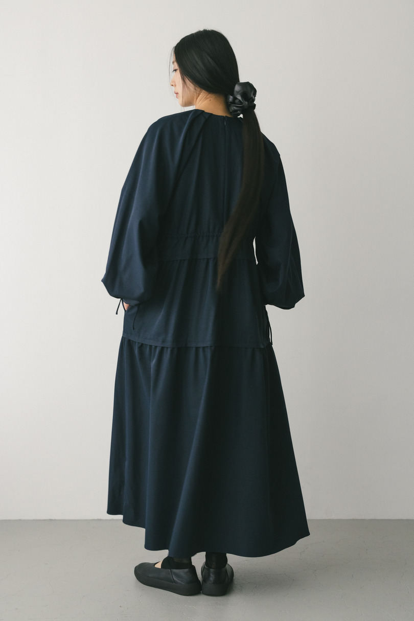 ウエストドロストティアードワンピース 詳細画像 NVY 8