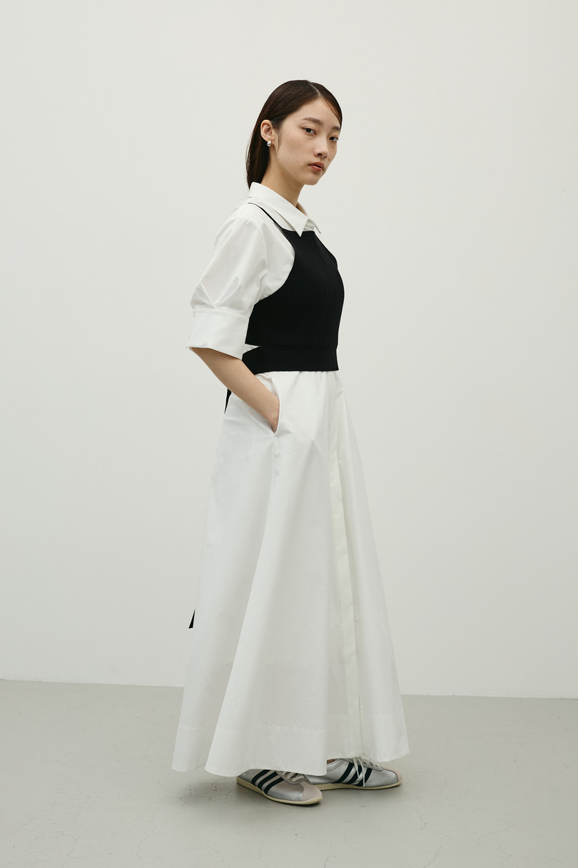 フレアマキシシャツワンピース 詳細画像 WHT 2