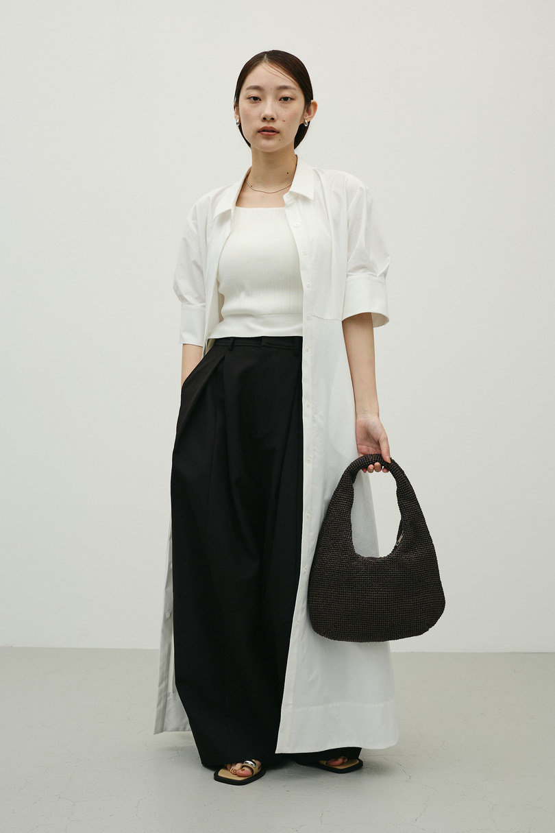 フレアマキシシャツワンピース 詳細画像 WHT 9