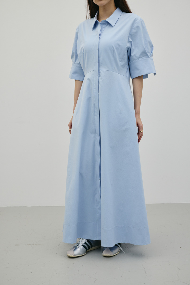 フレアマキシシャツワンピース 詳細画像 SAX 3