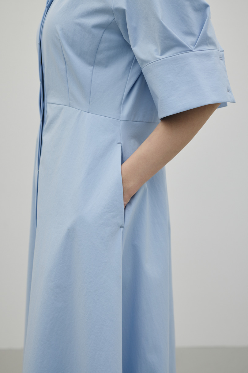 フレアマキシシャツワンピース 詳細画像 SAX 9