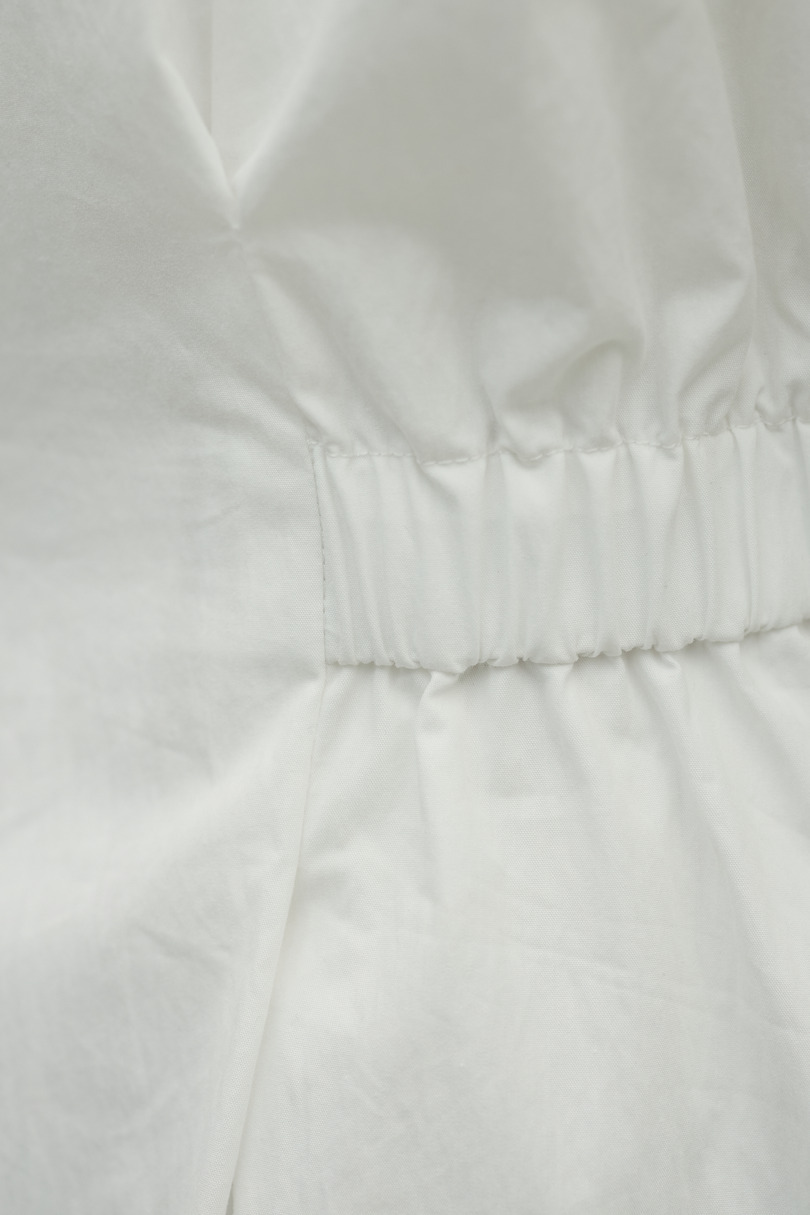 ウエストギャザーシャツワンピース 詳細画像 WHT 12