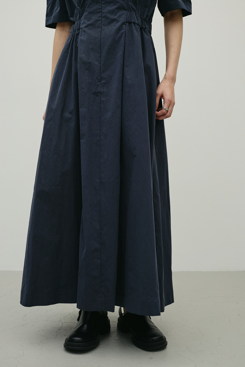 ウエストギャザーシャツワンピース 詳細画像 BLK 10