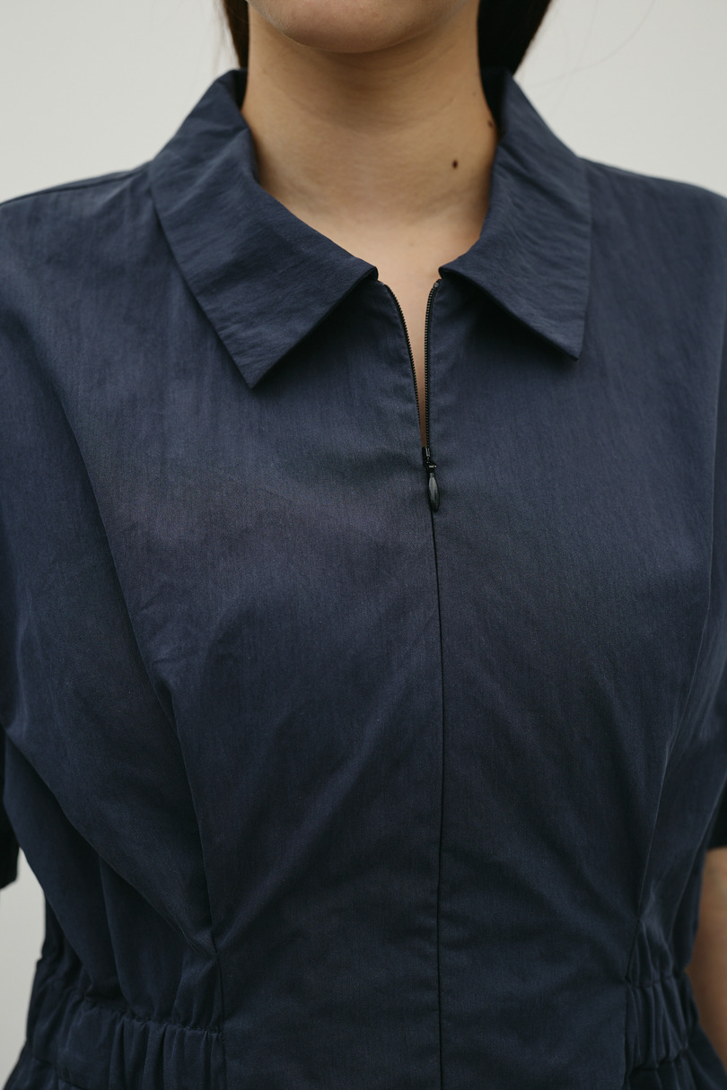 ウエストギャザーシャツワンピース 詳細画像 BLK 7