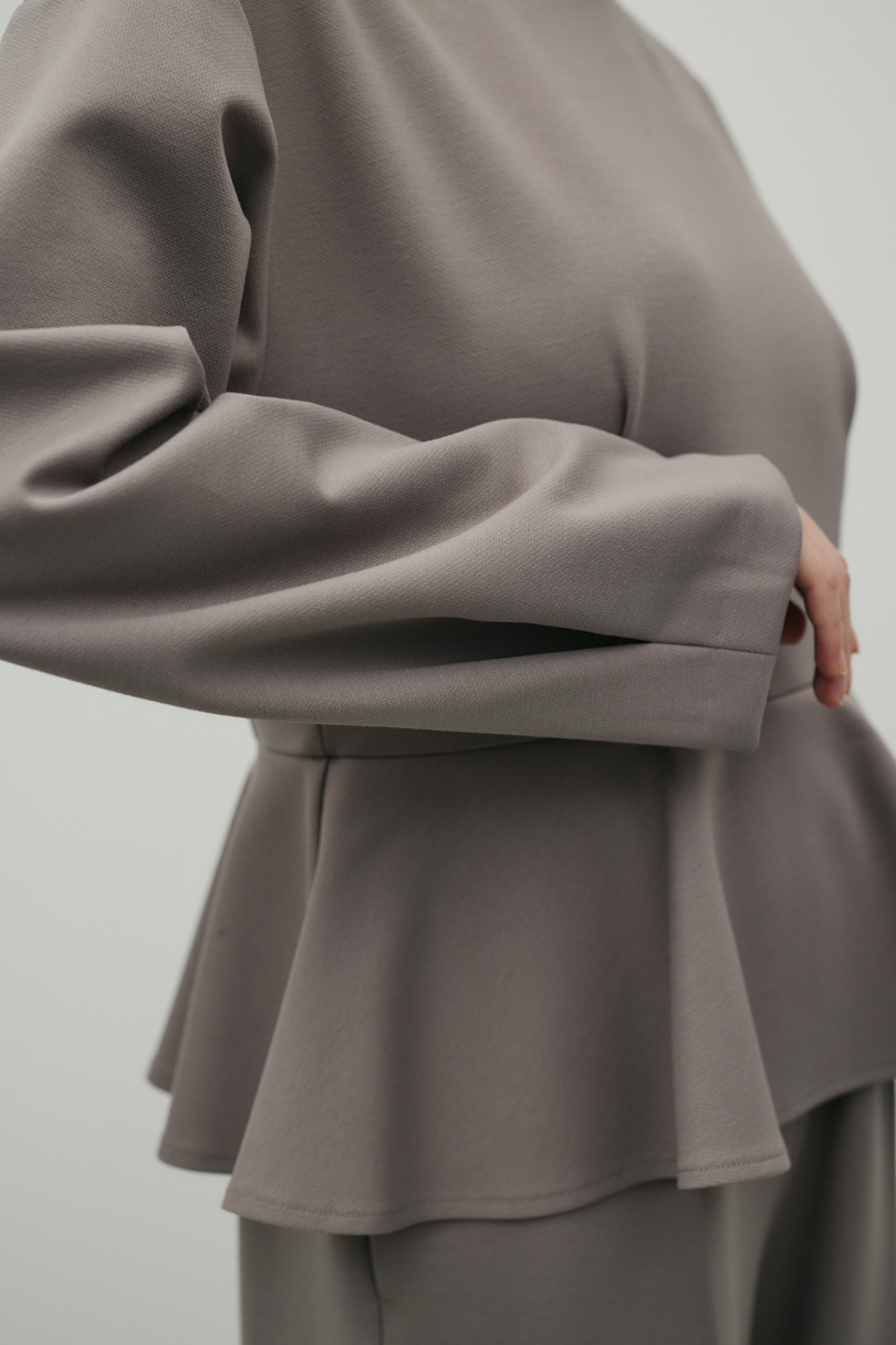 ペプラムフリルオールインワン 詳細画像 GRY 11