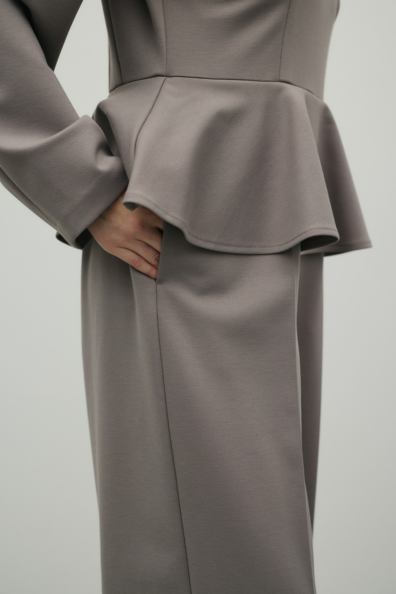 ペプラムフリルオールインワン 詳細画像 GRY 13