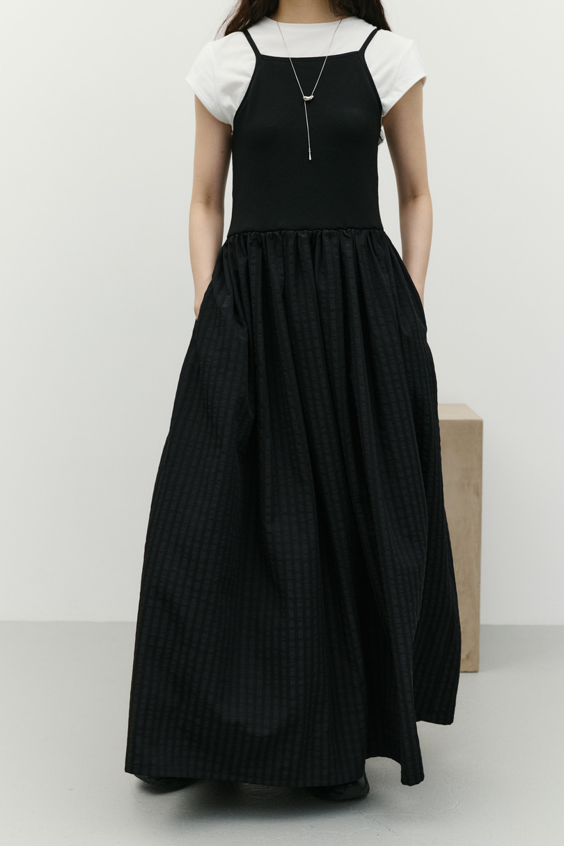 ドッキングチェックワンピース 詳細画像 BLK 6