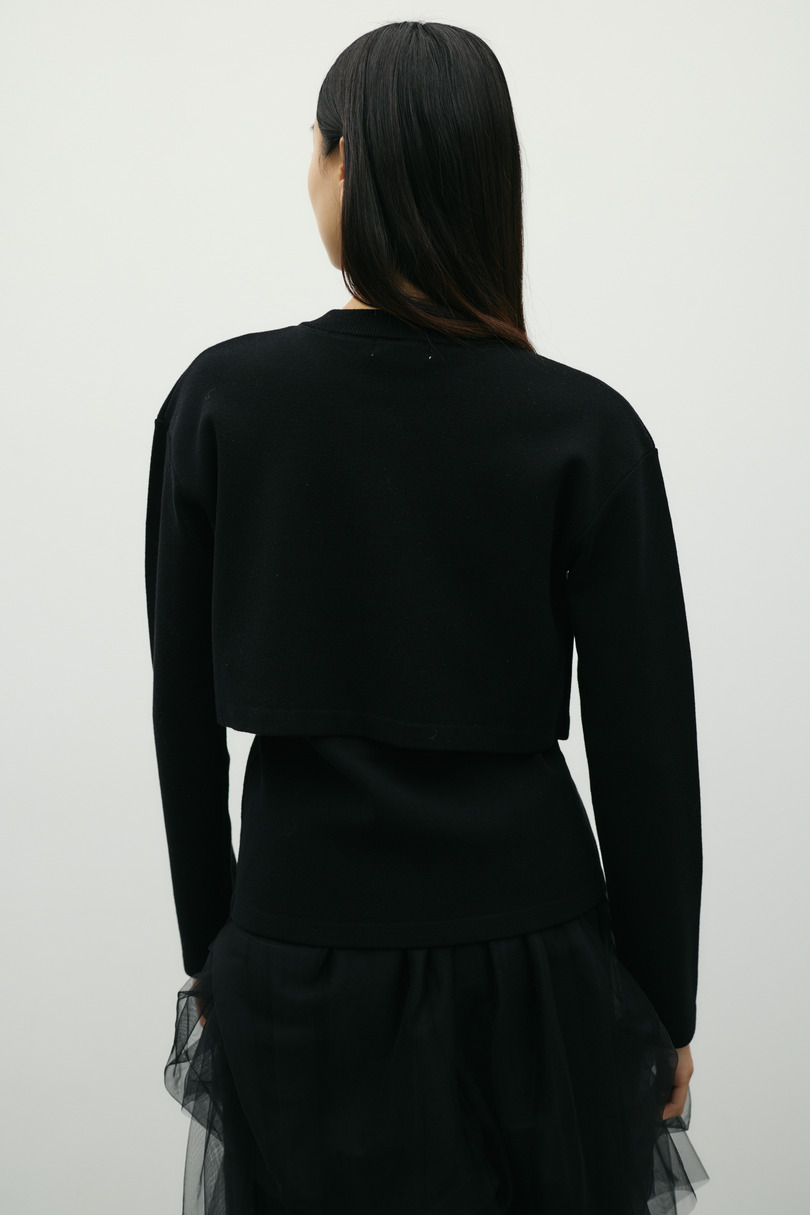 レイヤードニットカーデ 詳細画像 BLK 5