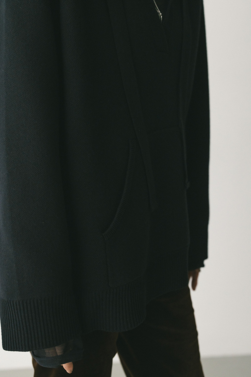 ルーズニットフーディー