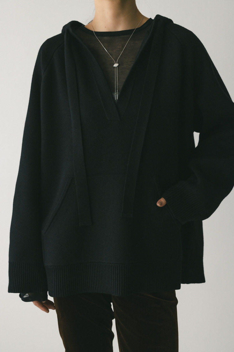 ルーズニットフーディー 詳細画像 BLK 3